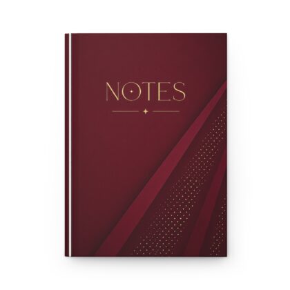 NOTES Hardcover Journal (in Burgundy)