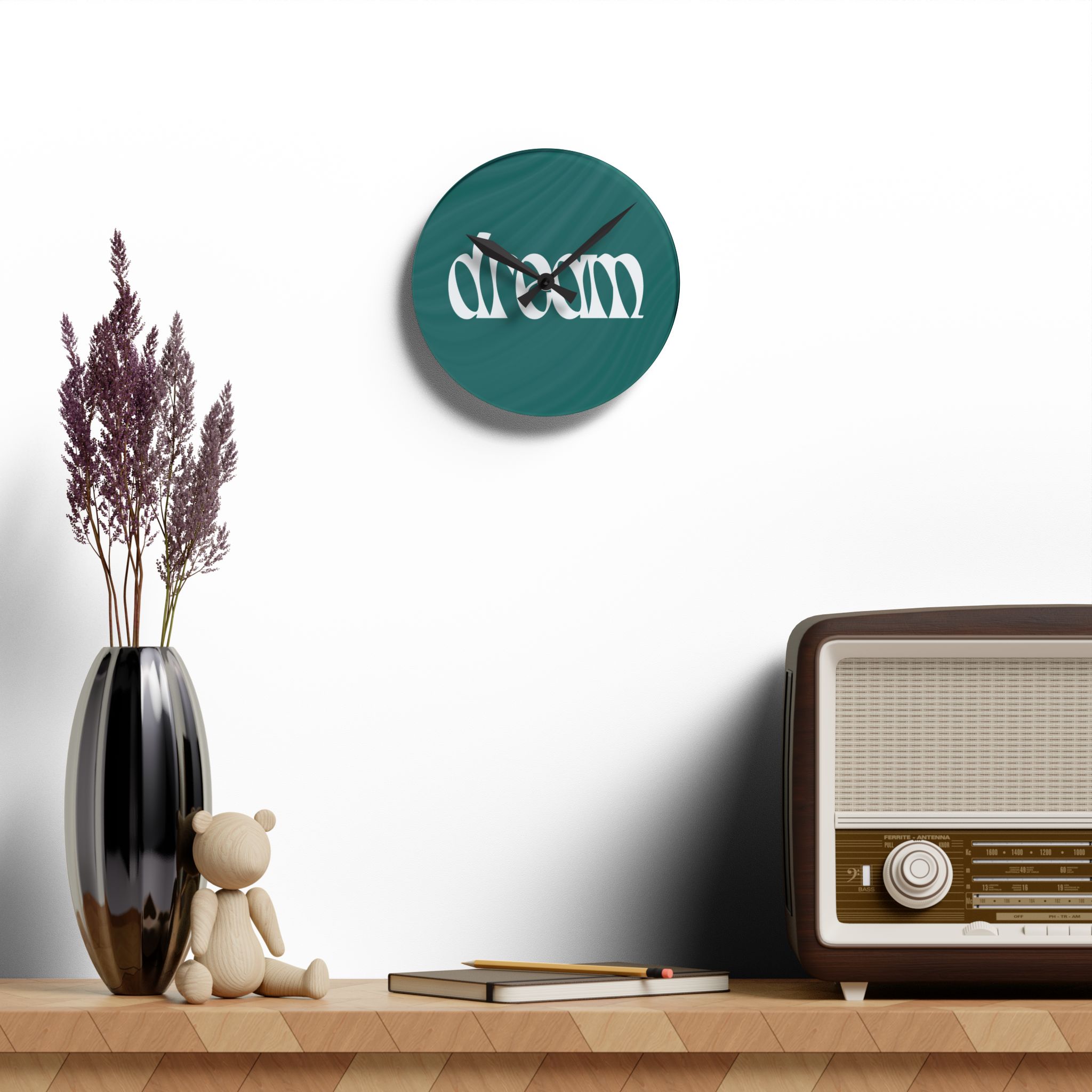 DREAM Acrylic Wall Clock - Image 4