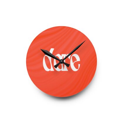 DARE Acrylic Wall Clock