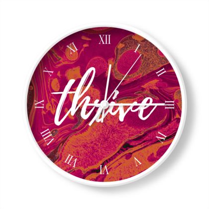 Dahlia Wall Clock (in Pink)