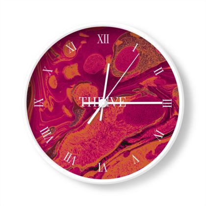 Dahlia Wall Clock (in Pink)