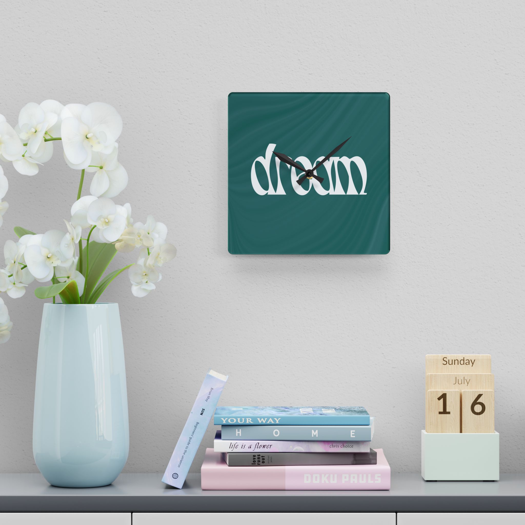 DREAM Acrylic Wall Clock - Image 11