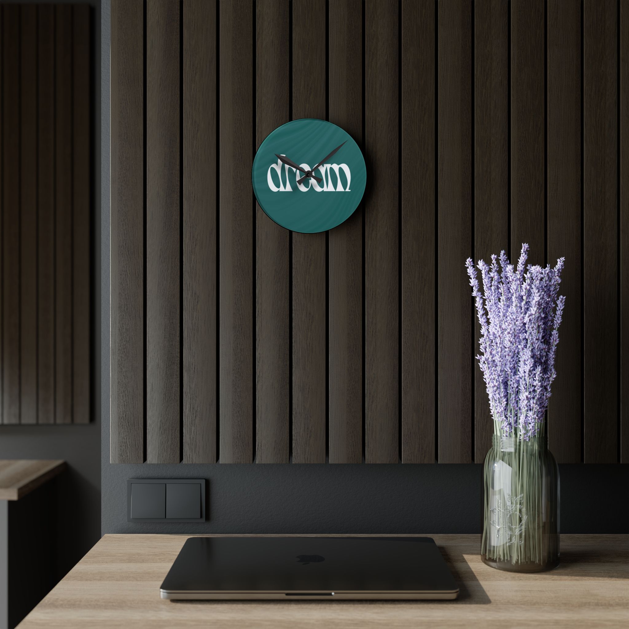 DREAM Acrylic Wall Clock - Image 6