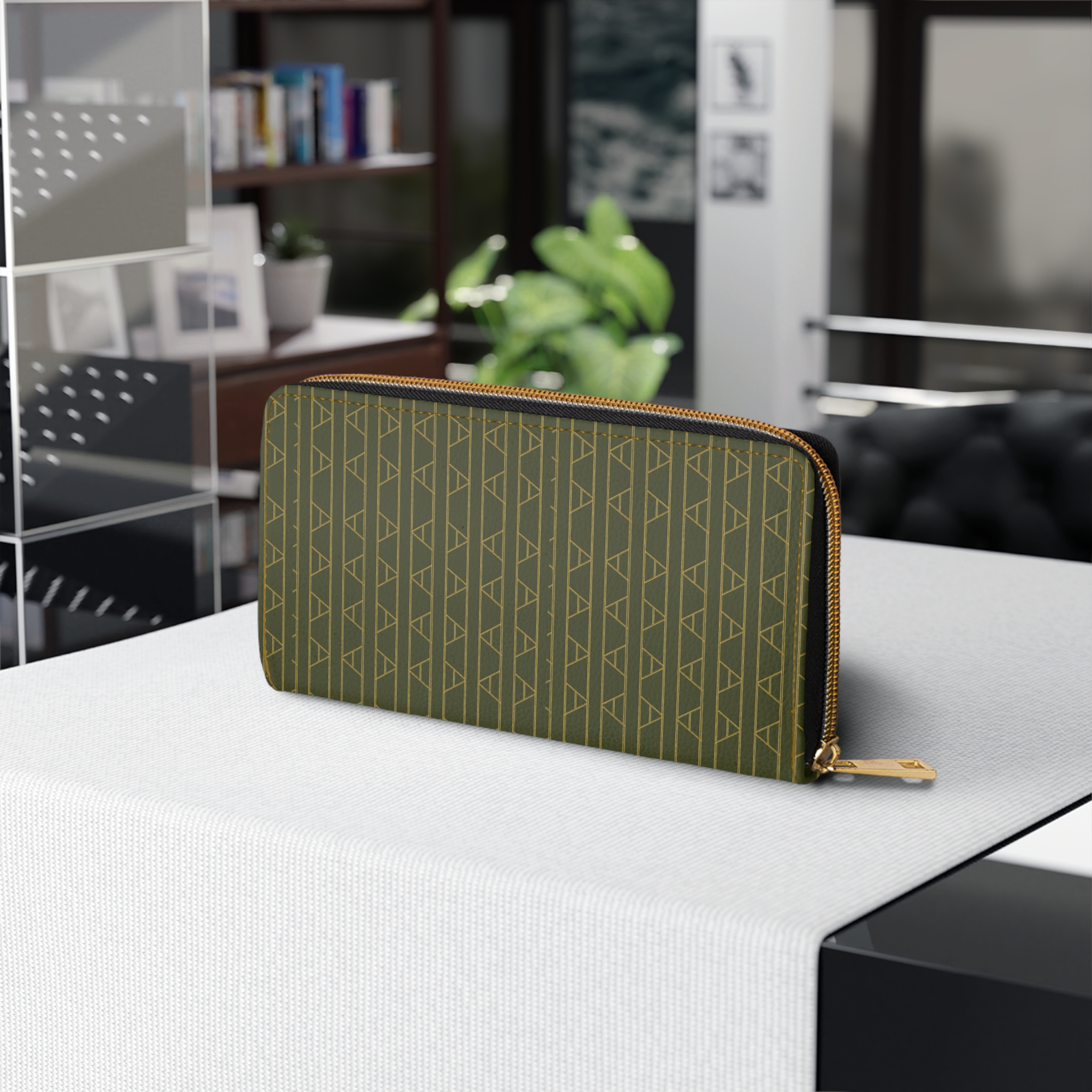 Kingston Zipper Wallet (in Olive) - Image 3