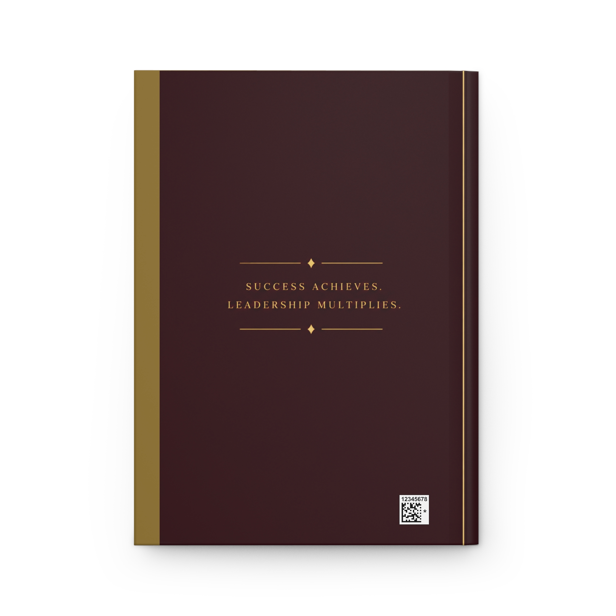 LEAD Hardcover Journal (in Burgundy/Wine) - Image 3