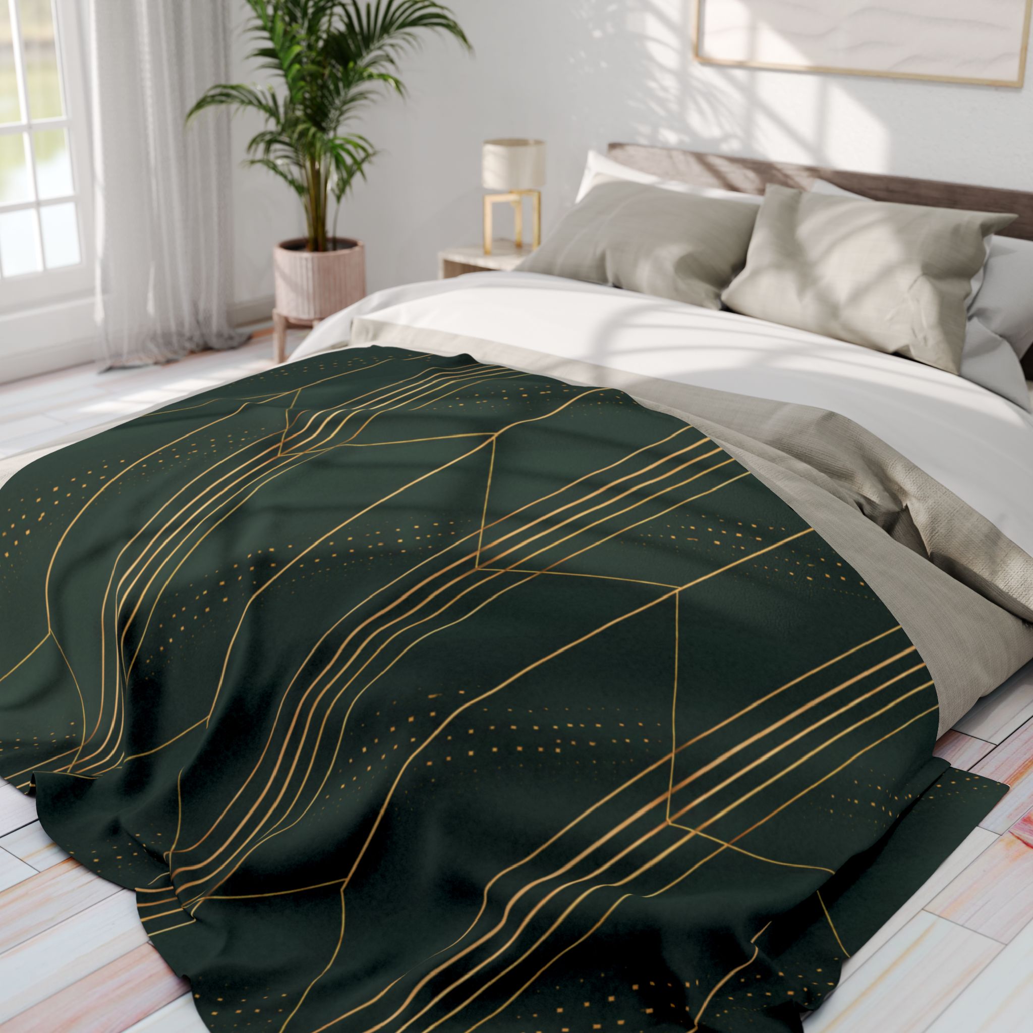 Endeavour Arctic Fleece Blanket (in Green) - Image 5