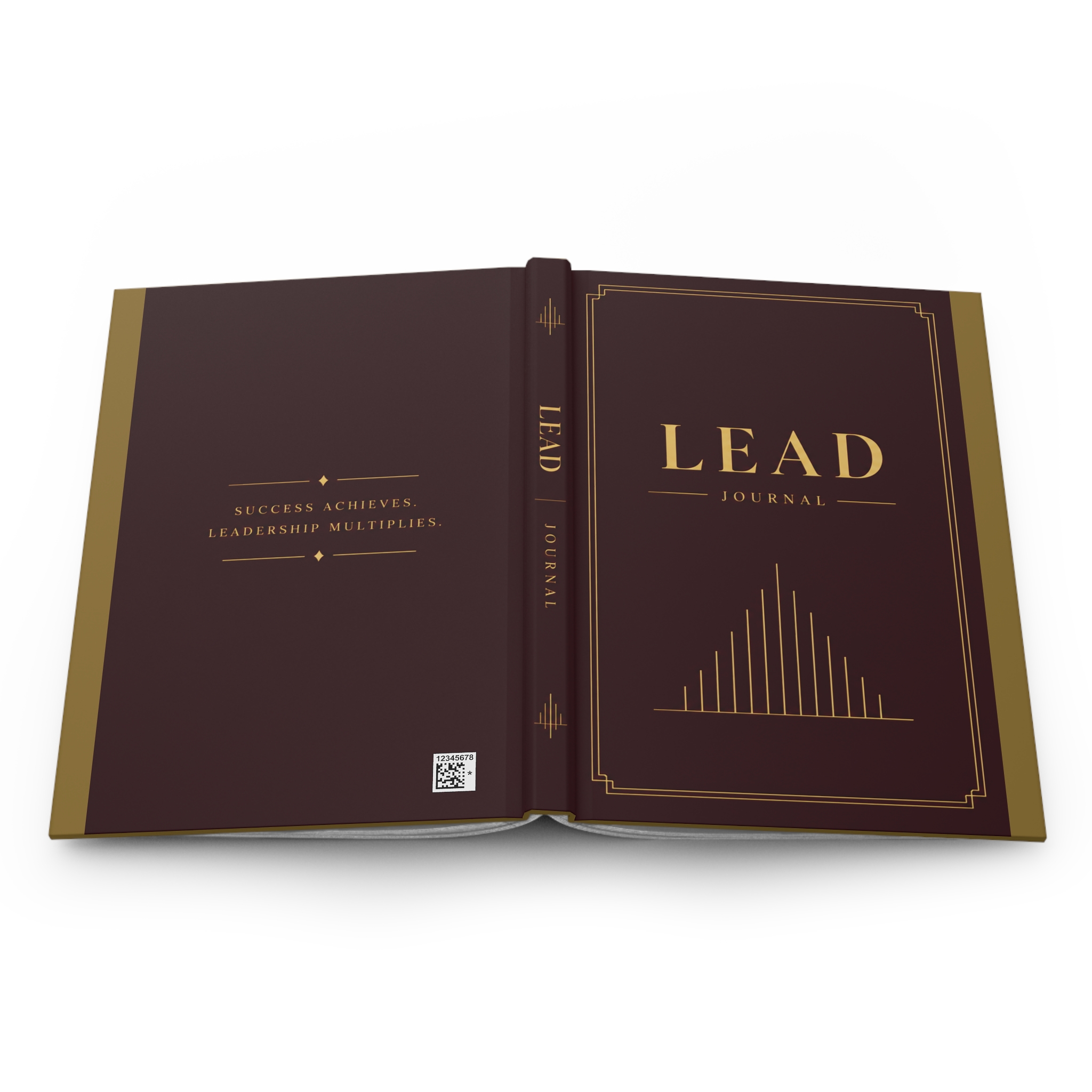 LEAD Hardcover Journal (in Burgundy/Wine) - Image 2