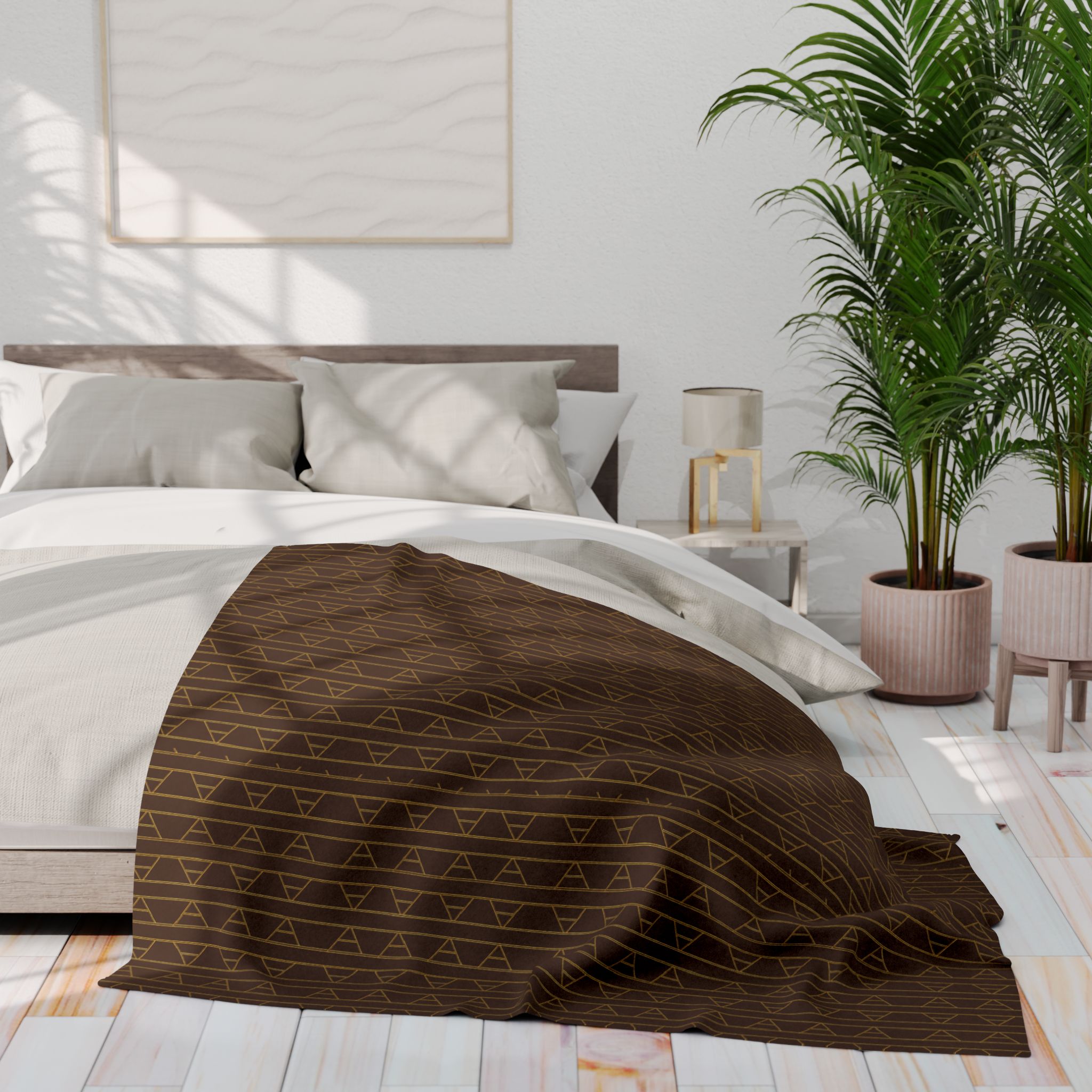 Kingston Arctic Fleece Blanket (in Brown) - Image 12