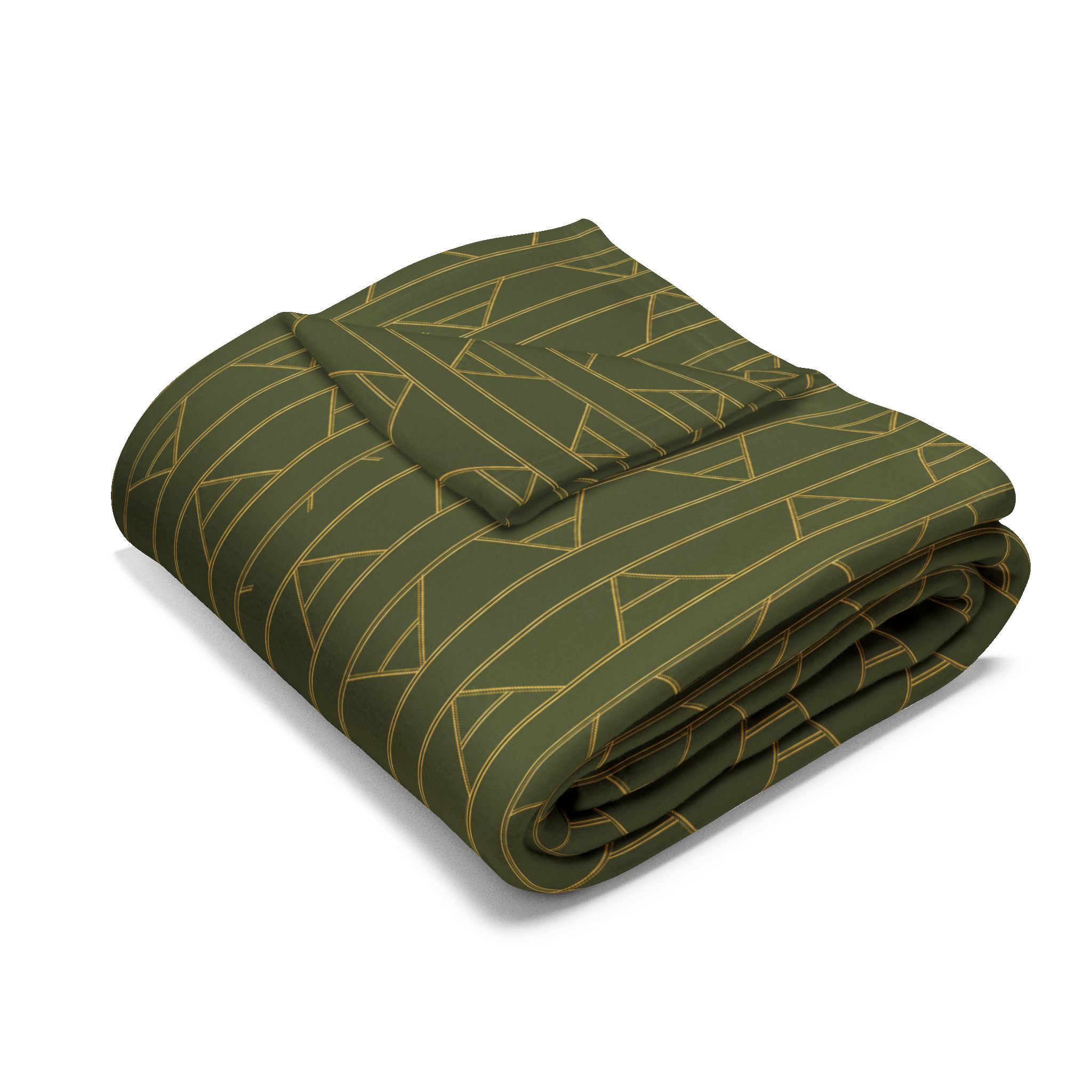 Kingston Arctic Fleece Blanket (in Olive) - Image 9