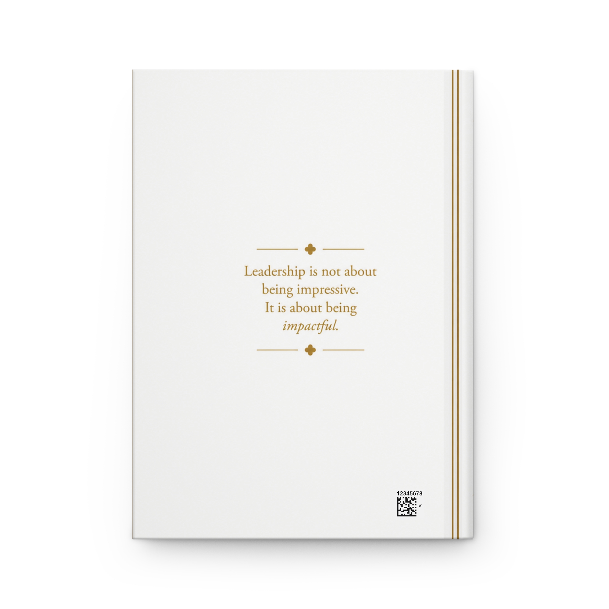 Kingston Hardcover Journal (in White & Gold) - Image 3