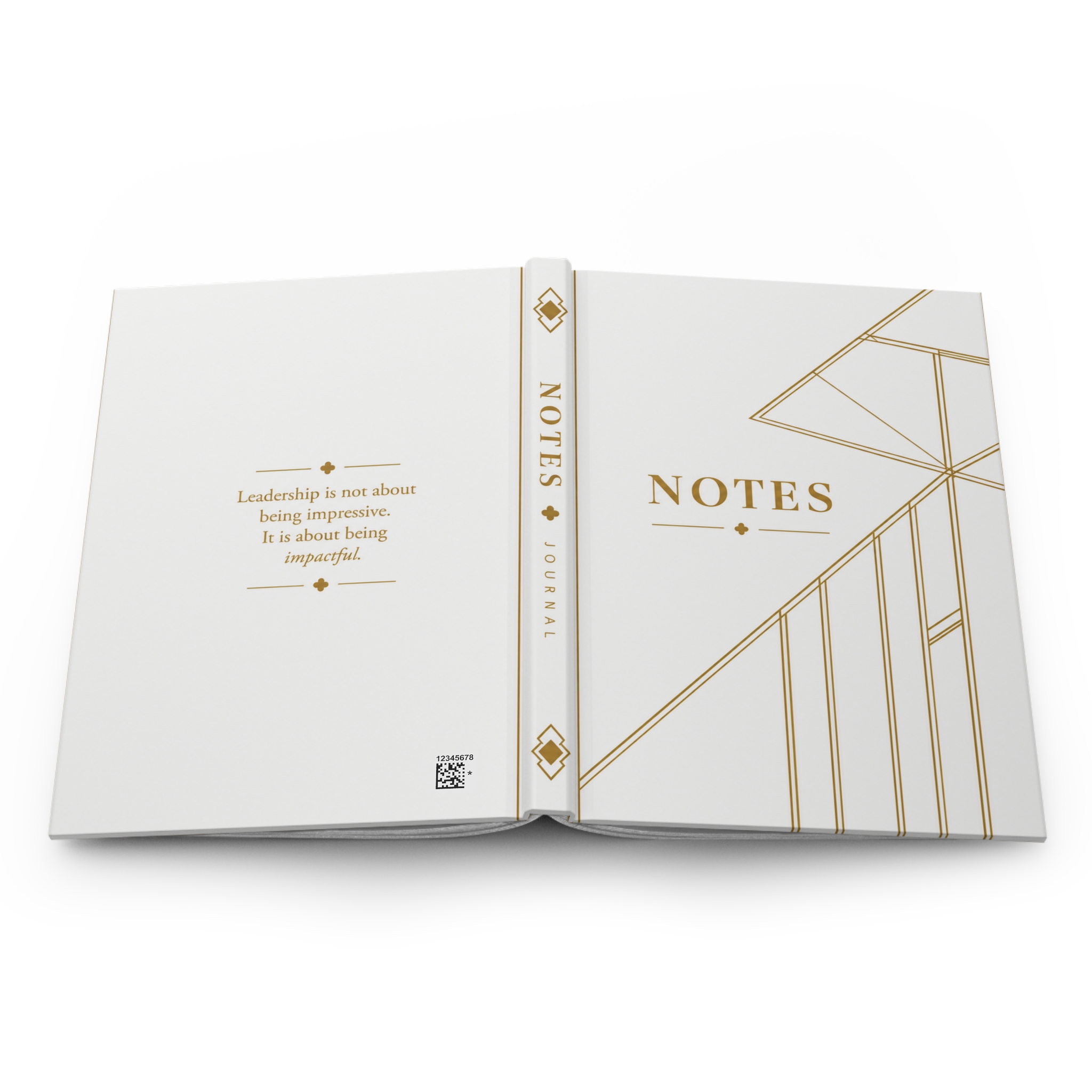 Kingston Hardcover Journal (in White & Gold) - Image 2