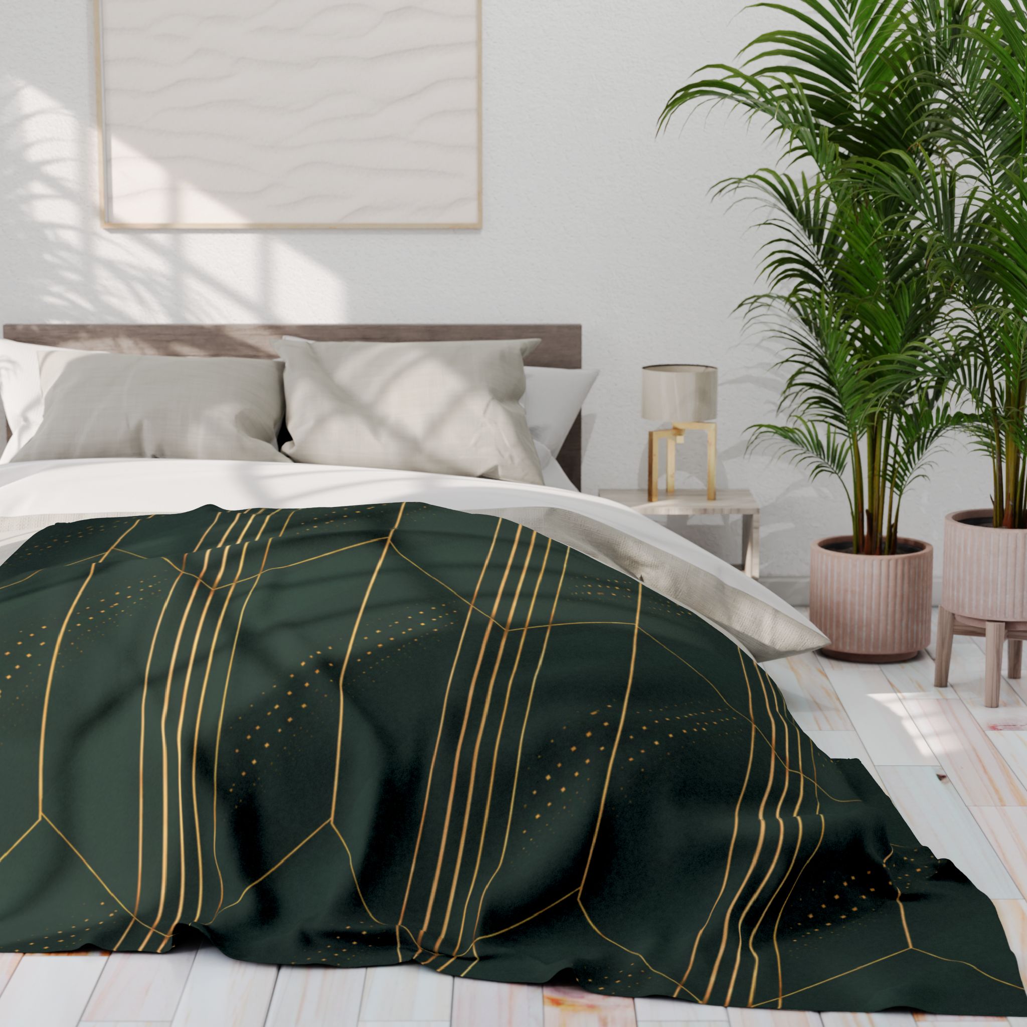 Endeavour Arctic Fleece Blanket (in Green) - Image 6