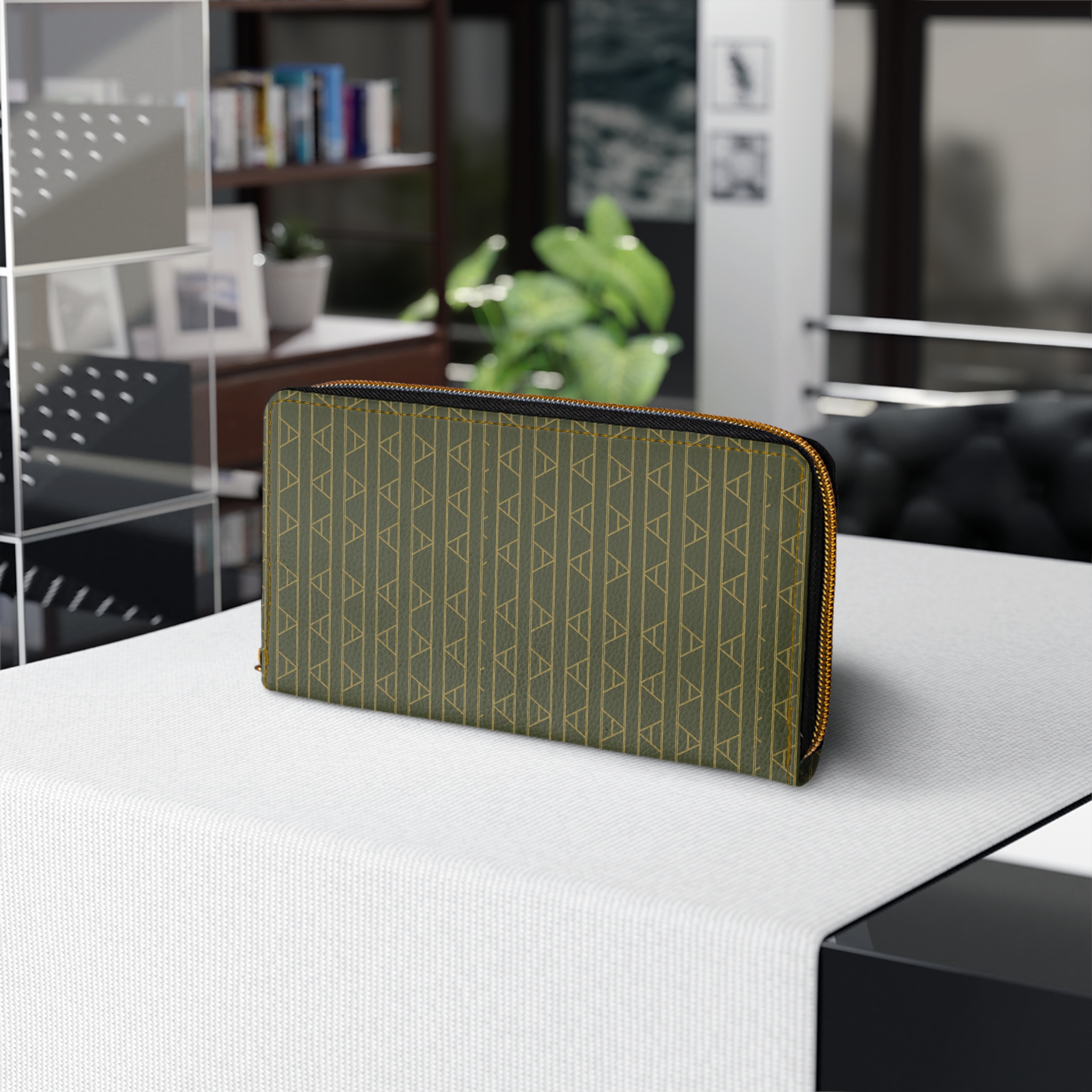 Kingston Zipper Wallet (in Olive) - Image 2