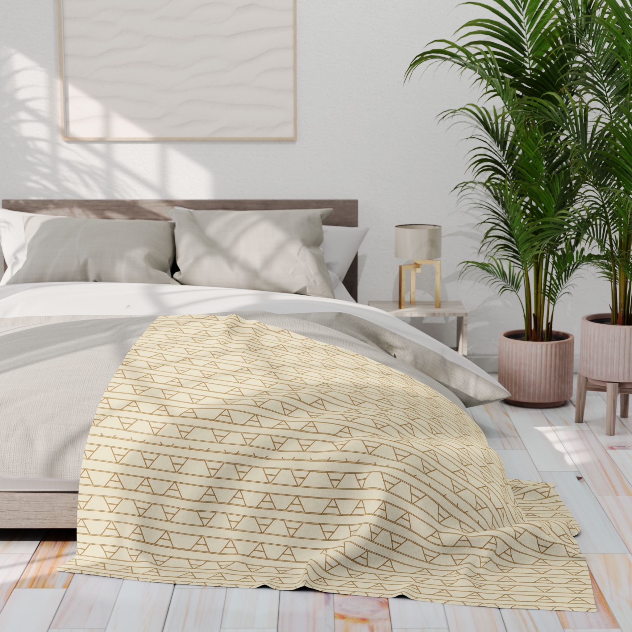 Kingston Arctic Fleece Blanket (in Cream) - Image 12