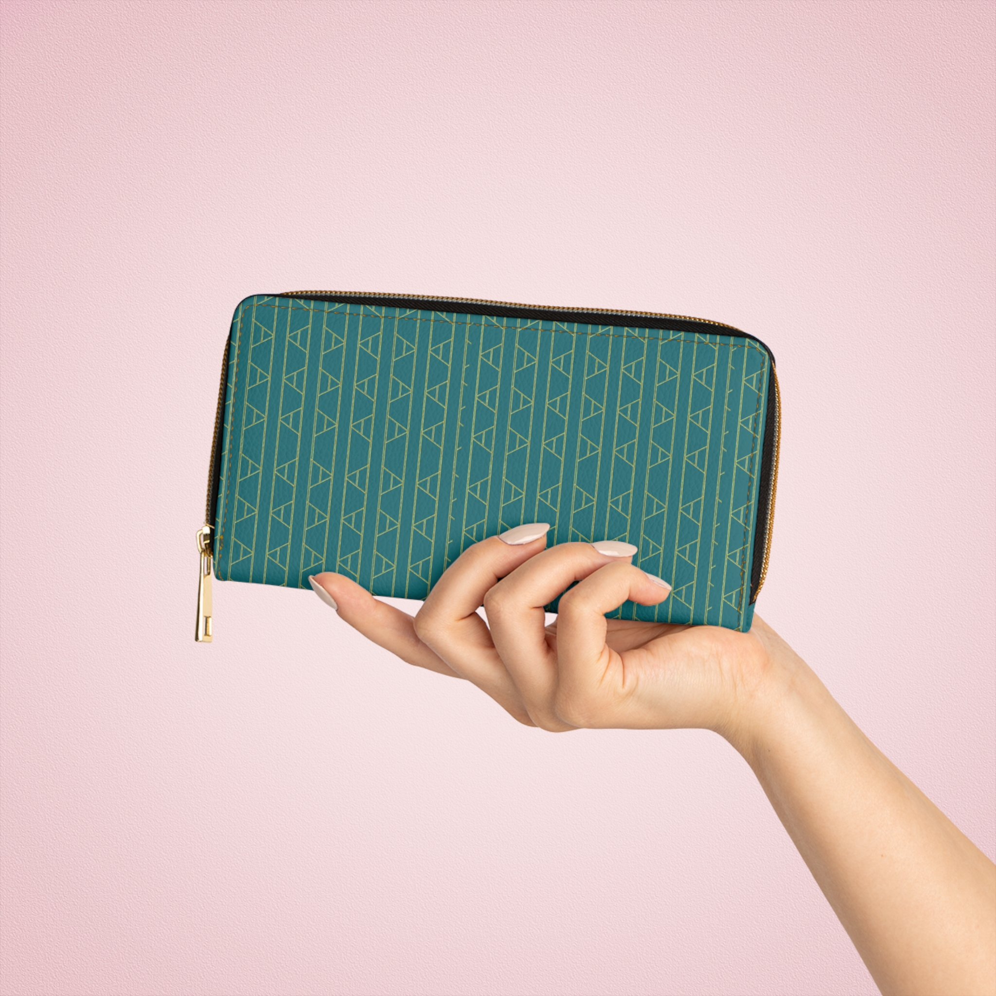 Kingston Zipper Wallet (in Teal) - Image 6