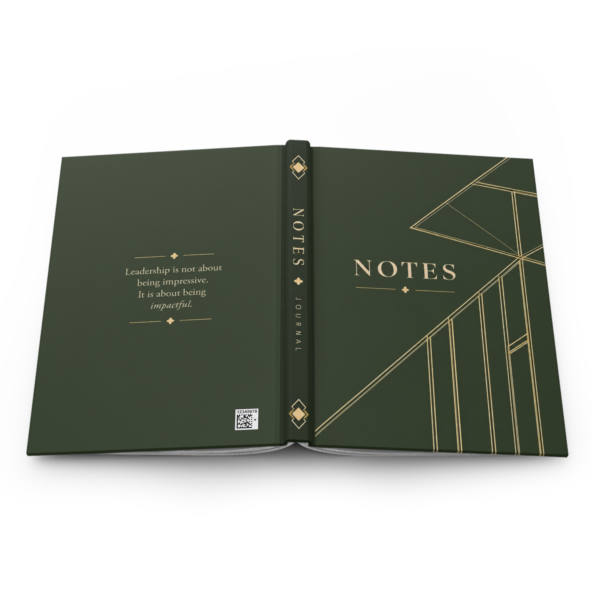 Kingston Hardcover Journal (in Olive) - Image 2