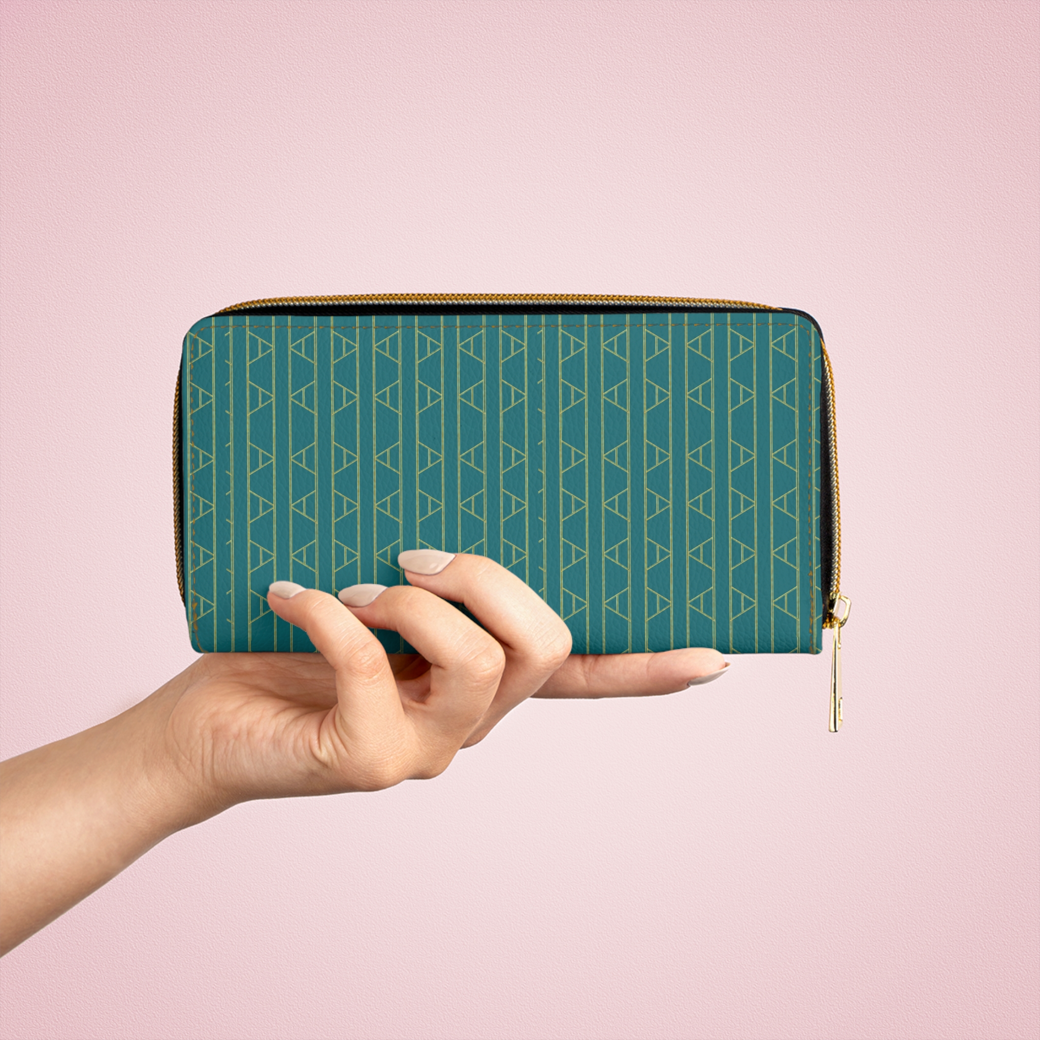 Kingston Zipper Wallet (in Teal) - Image 7
