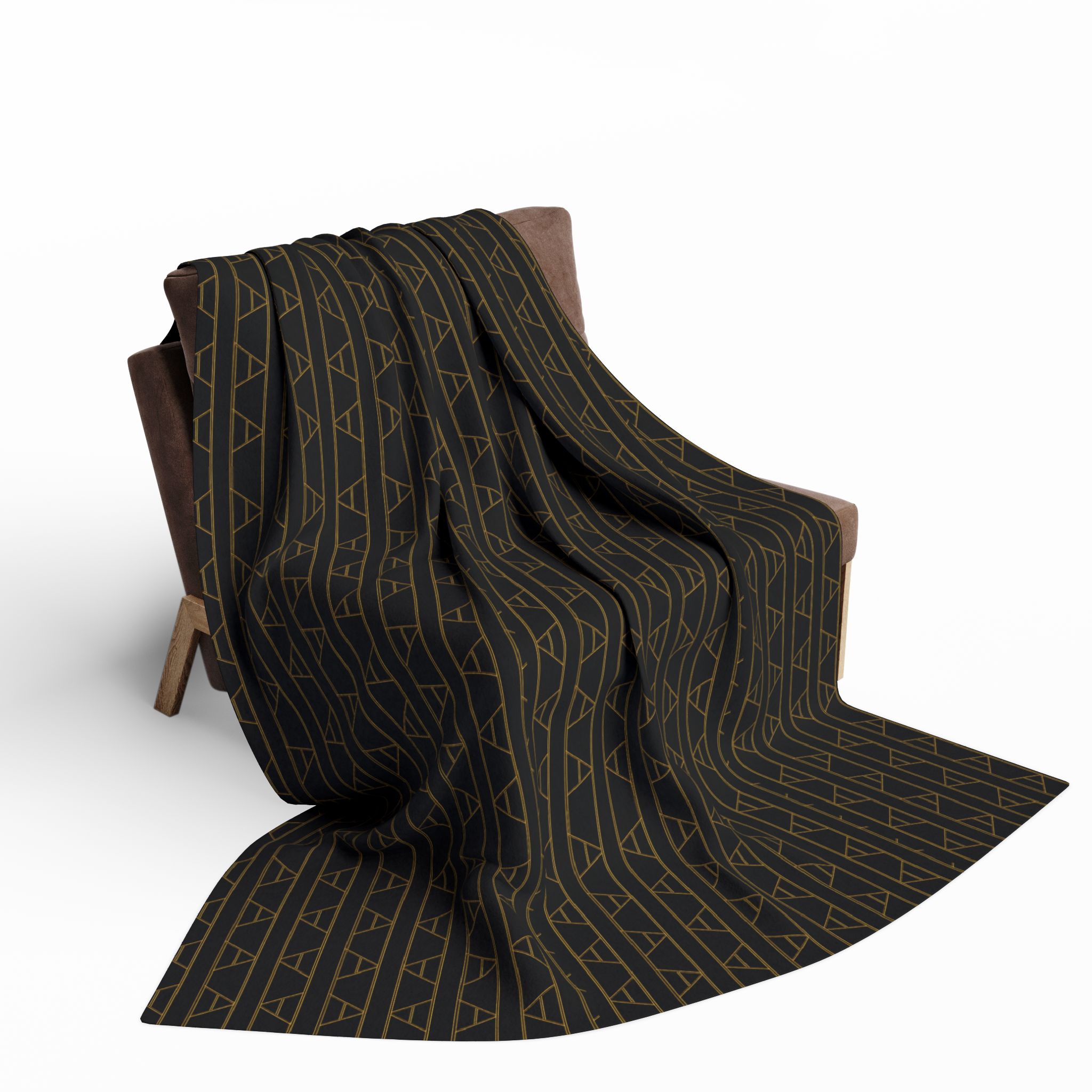 Kingston Arctic Fleece Blanket (in Black) - Image 4