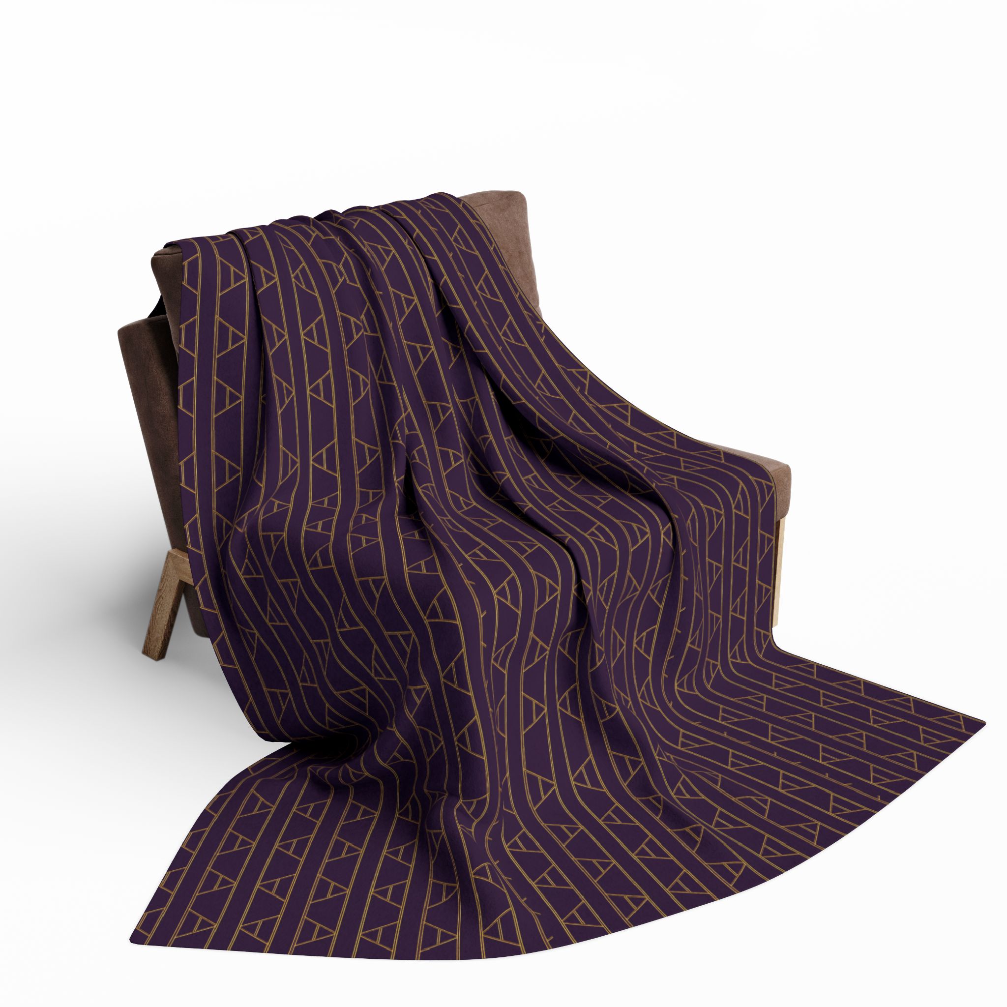 Kingston Arctic Fleece Blanket (in Purple) - Image 4