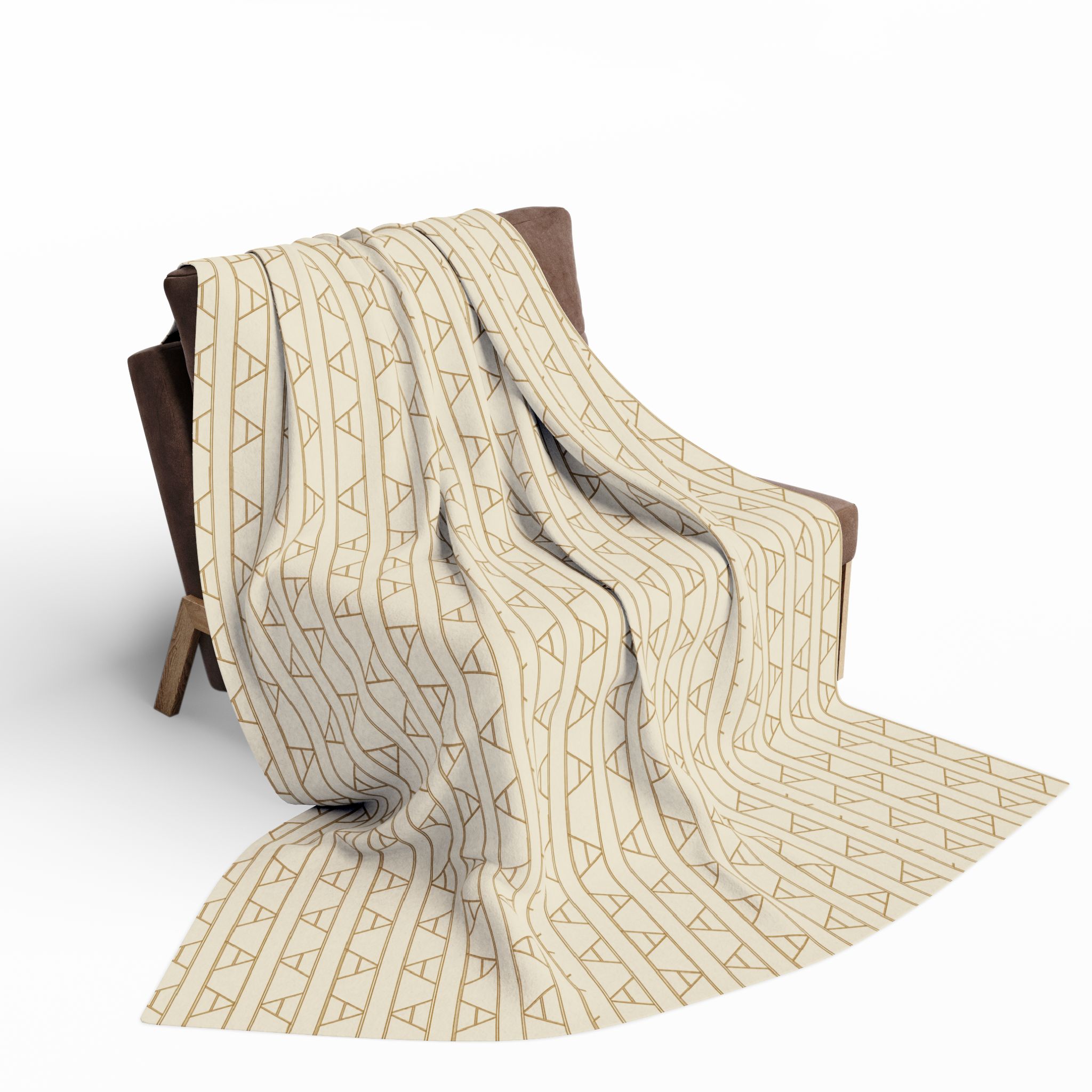 Kingston Arctic Fleece Blanket (in Cream) - Image 4