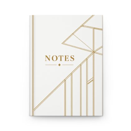 Kingston Hardcover Journal (in White & Gold)