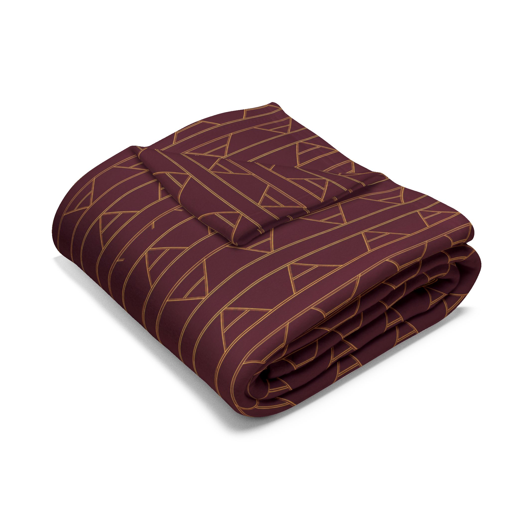 Kingston Arctic Fleece Blanket (in Burgundy/Wine)