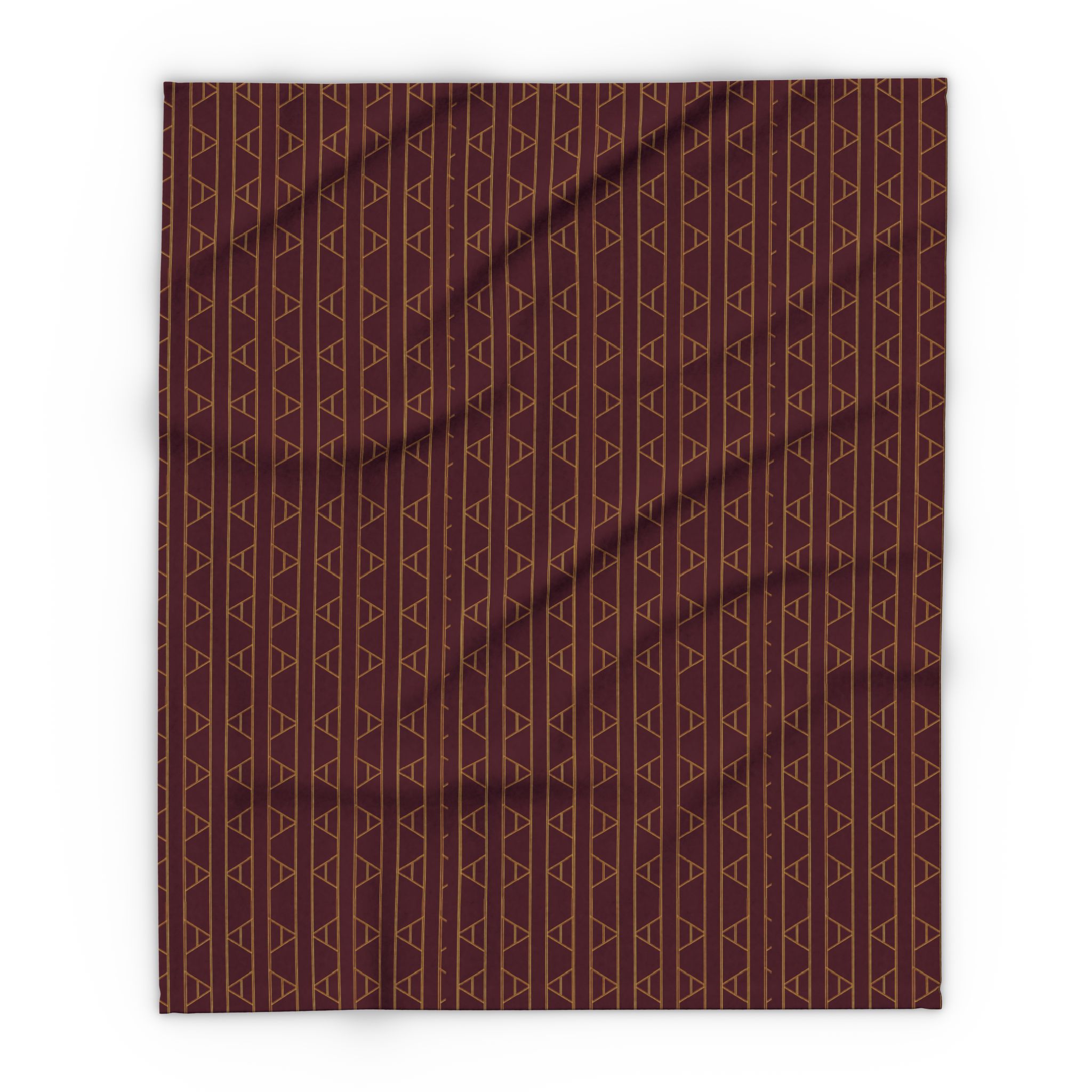 Kingston Arctic Fleece Blanket (in Burgundy/Wine) - Image 7