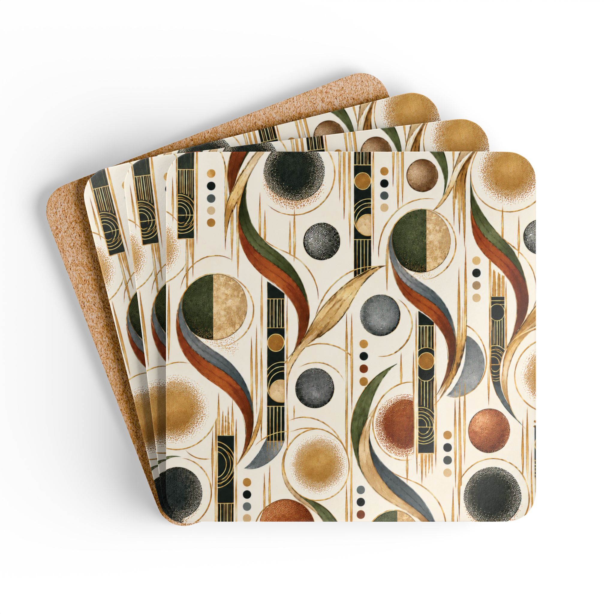 Ascendant Cork Coaster Set (No. 02)