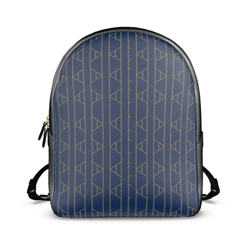 Kingston Leather Backpack (in Blue) - Image 2