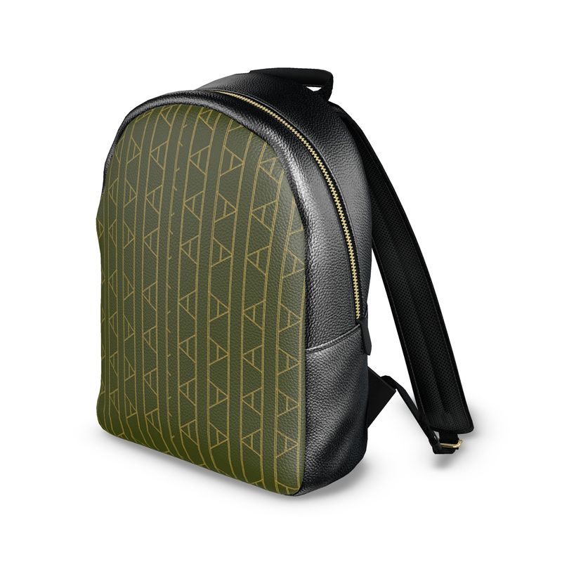 Kingston Leather Backpack (in Olive)