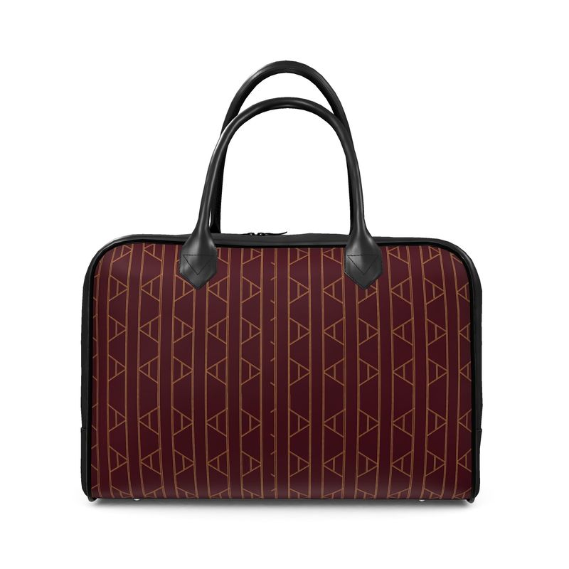 Kingston Leather Holdall (in Burgundy) - Image 3