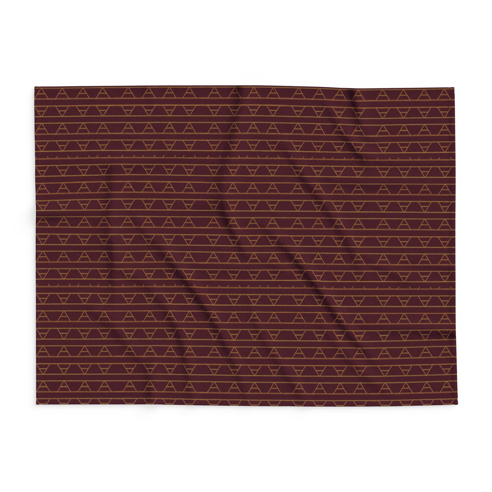 Kingston Arctic Fleece Blanket (in Burgundy/Wine) - Image 3
