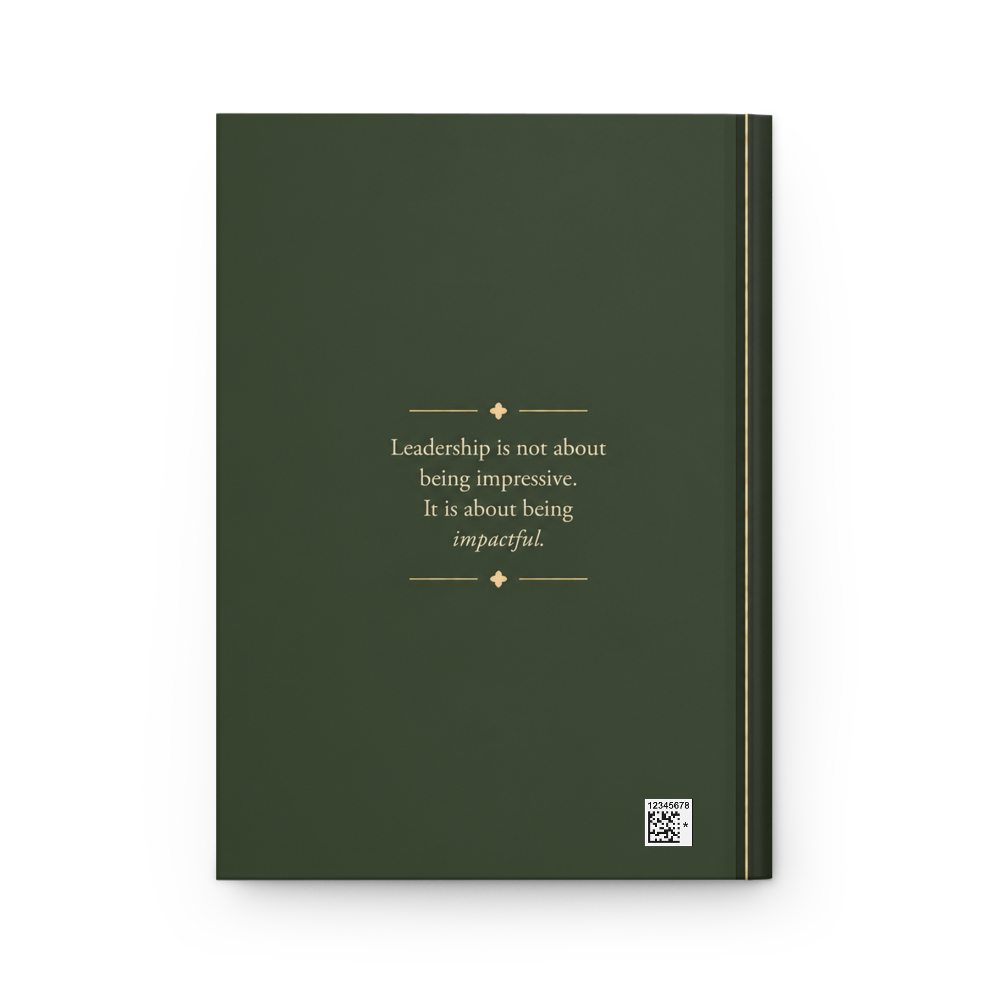 Kingston Hardcover Journal (in Olive) - Image 3
