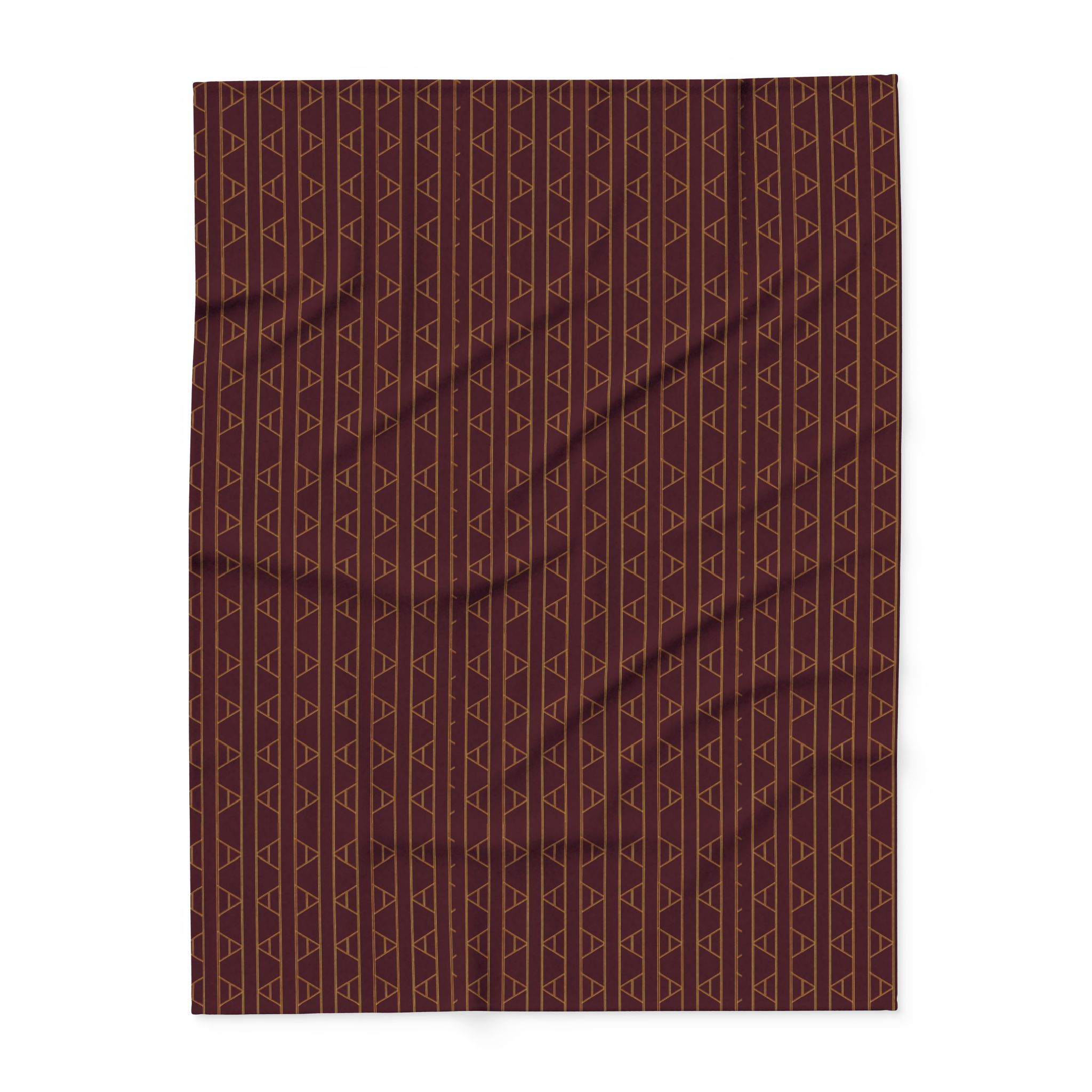 Kingston Arctic Fleece Blanket (in Burgundy/Wine) - Image 2