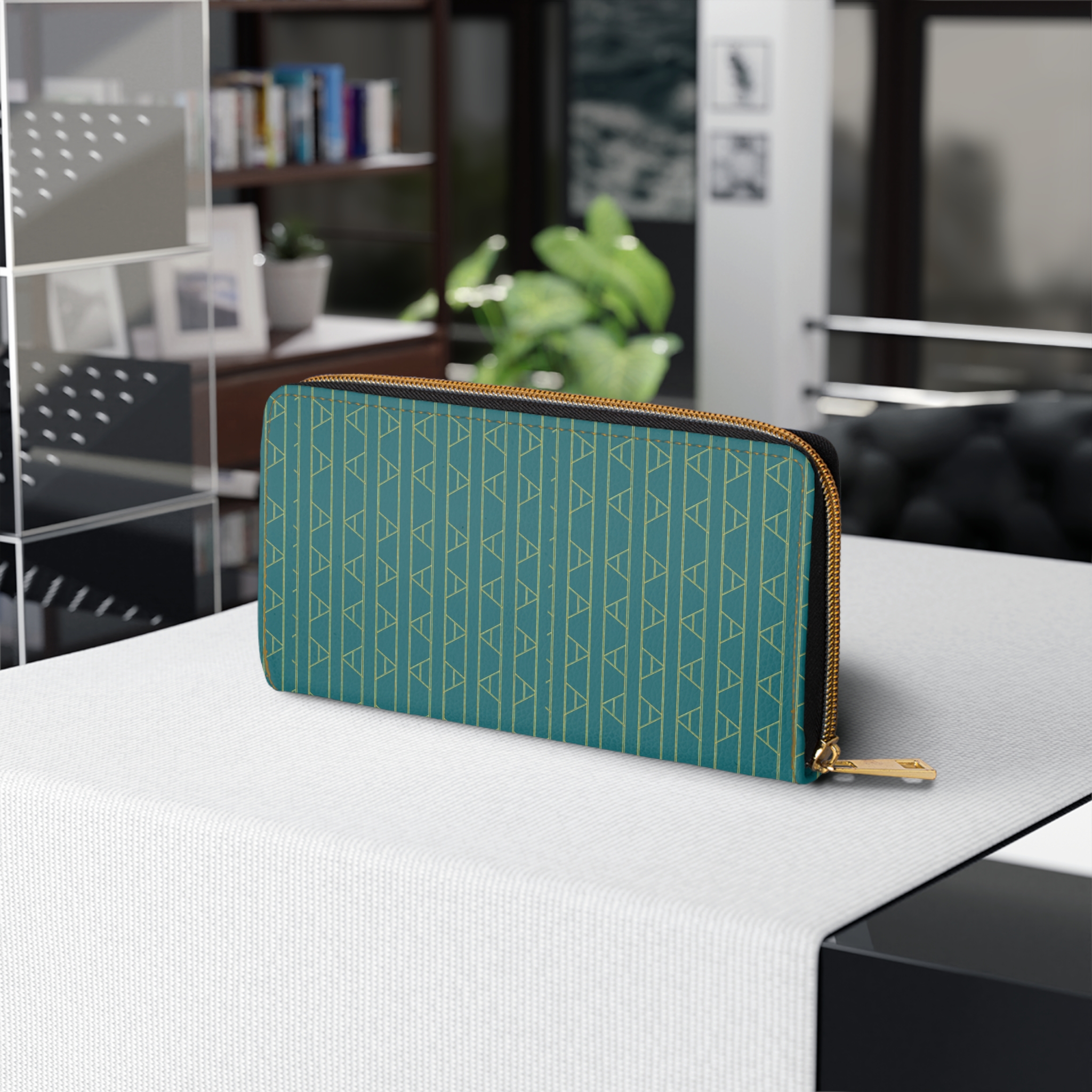 Kingston Zipper Wallet (in Teal) - Image 3