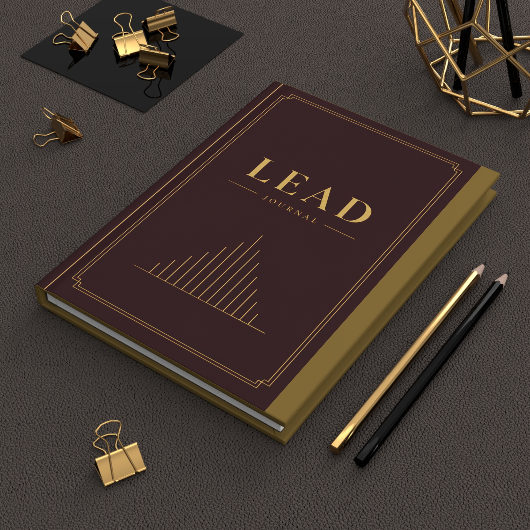 LEAD Hardcover Journal (in Burgundy/Wine) - Image 6