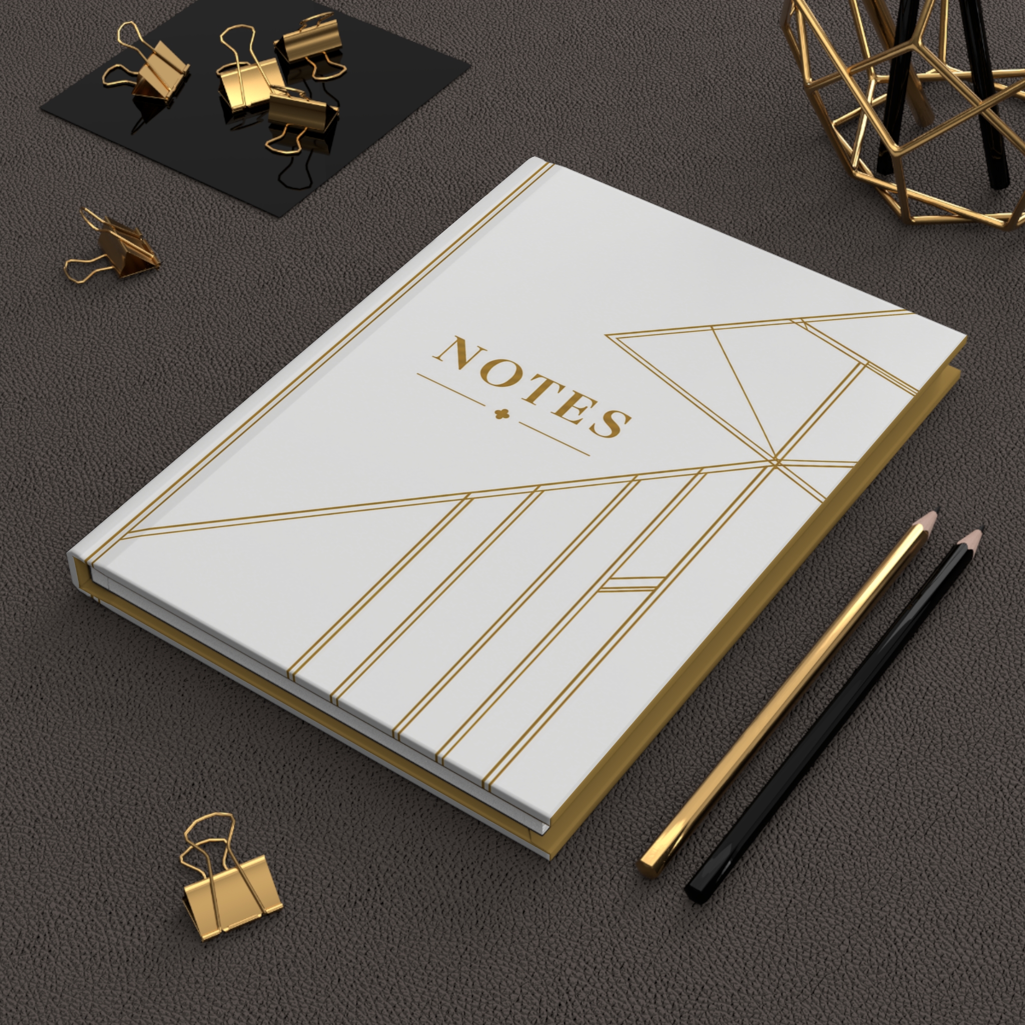 Kingston Hardcover Journal (in White & Gold) - Image 6
