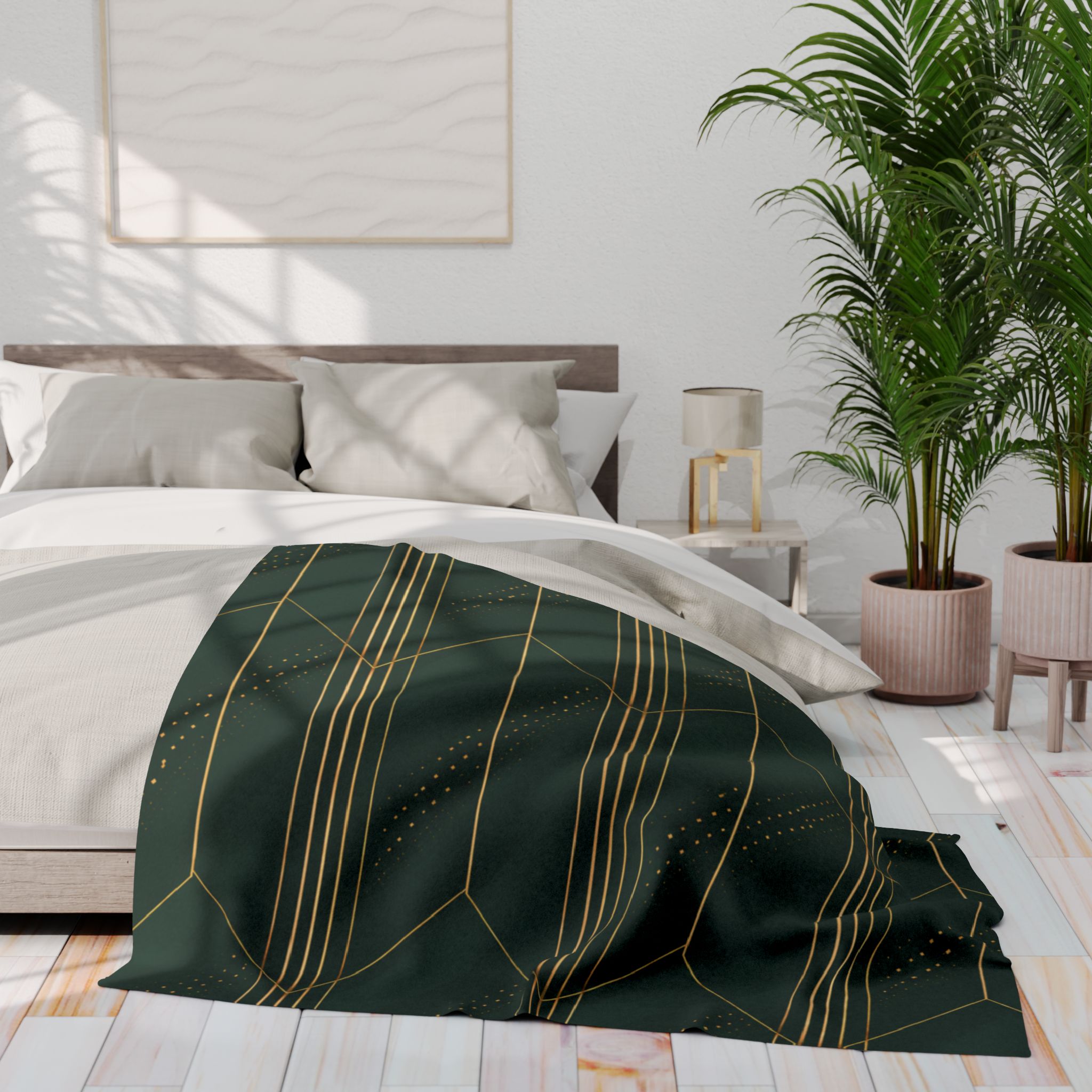 Endeavour Arctic Fleece Blanket (in Green) - Image 12