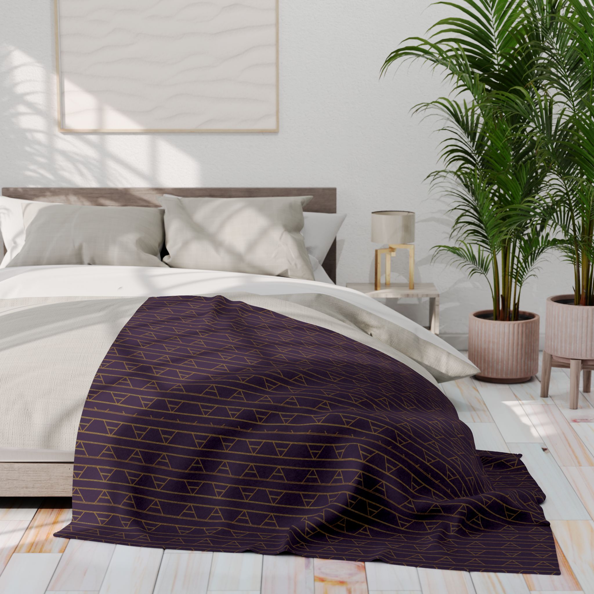 Kingston Arctic Fleece Blanket (in Purple) - Image 12
