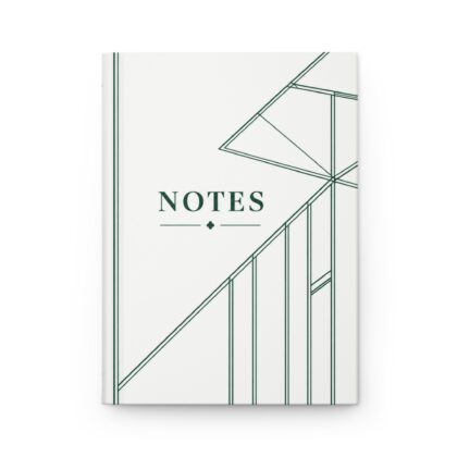 Kingston Hardcover Journal (in White & Green)