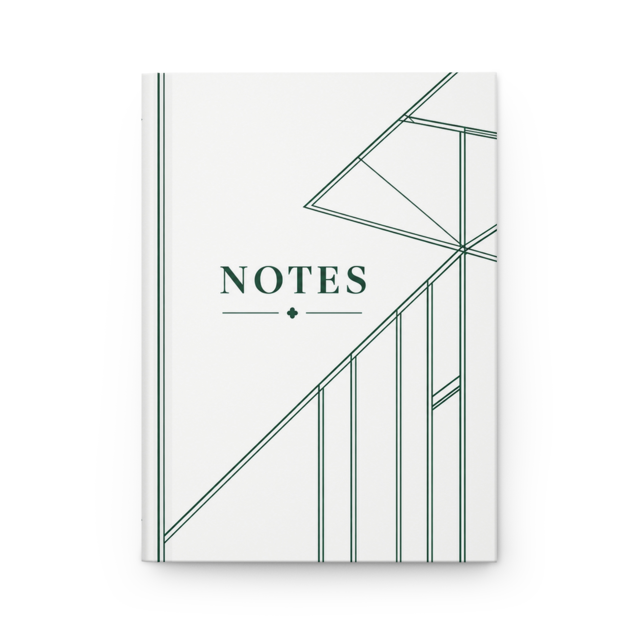 Kingston Hardcover Journal (in White & Green)