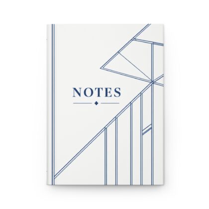 Kingston Hardcover Journal (in White & Blue)