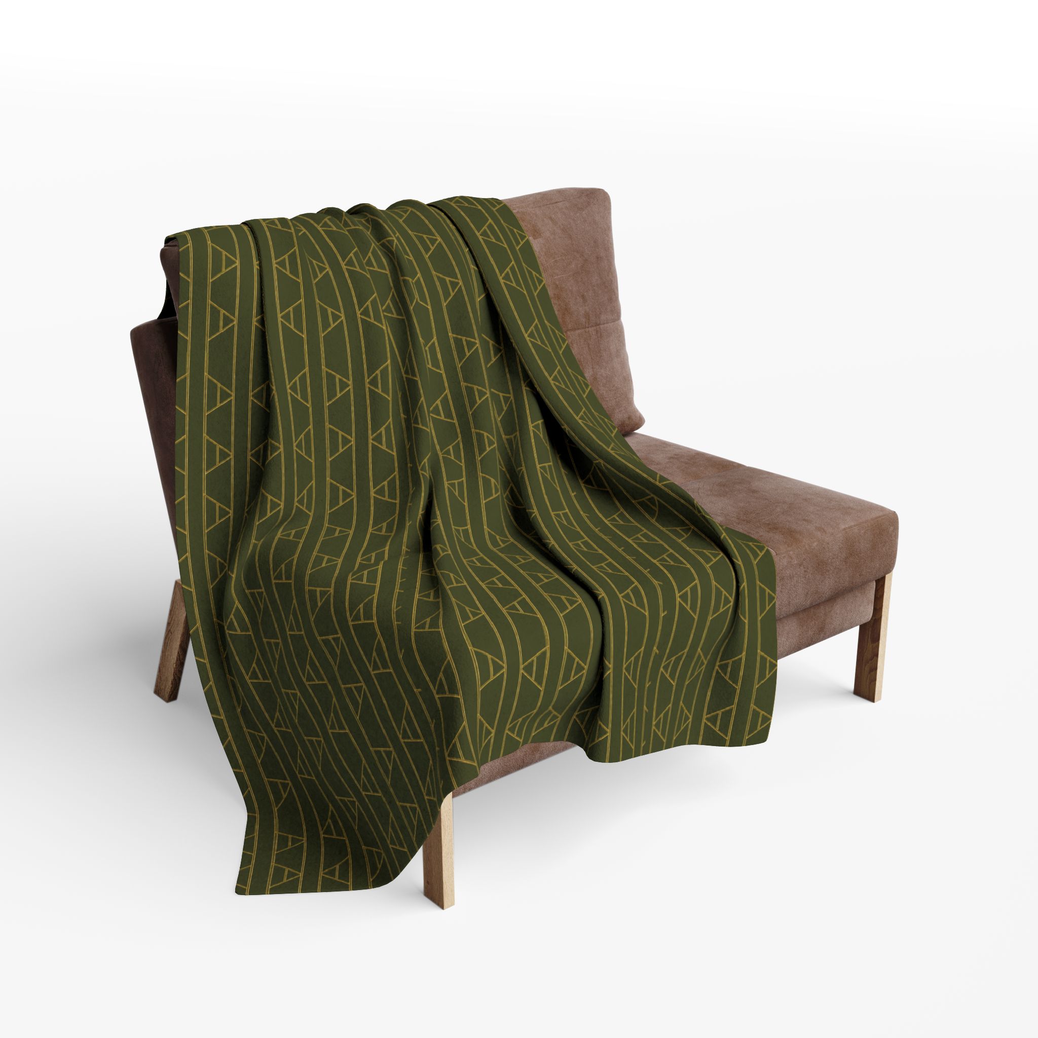 Kingston Arctic Fleece Blanket (in Olive) - Image 10