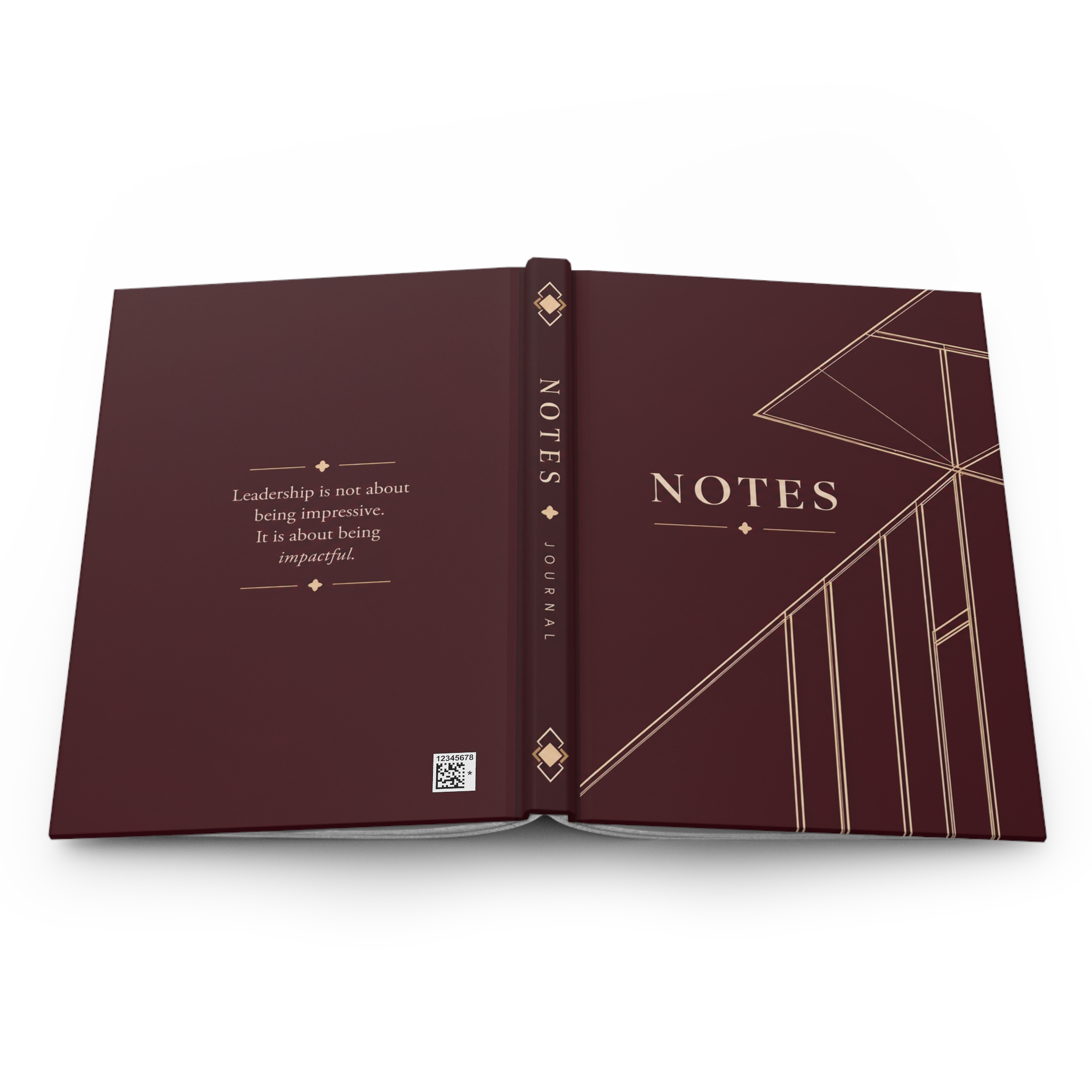 Kingston Hardcover Journal (in Burgundy) - Image 2