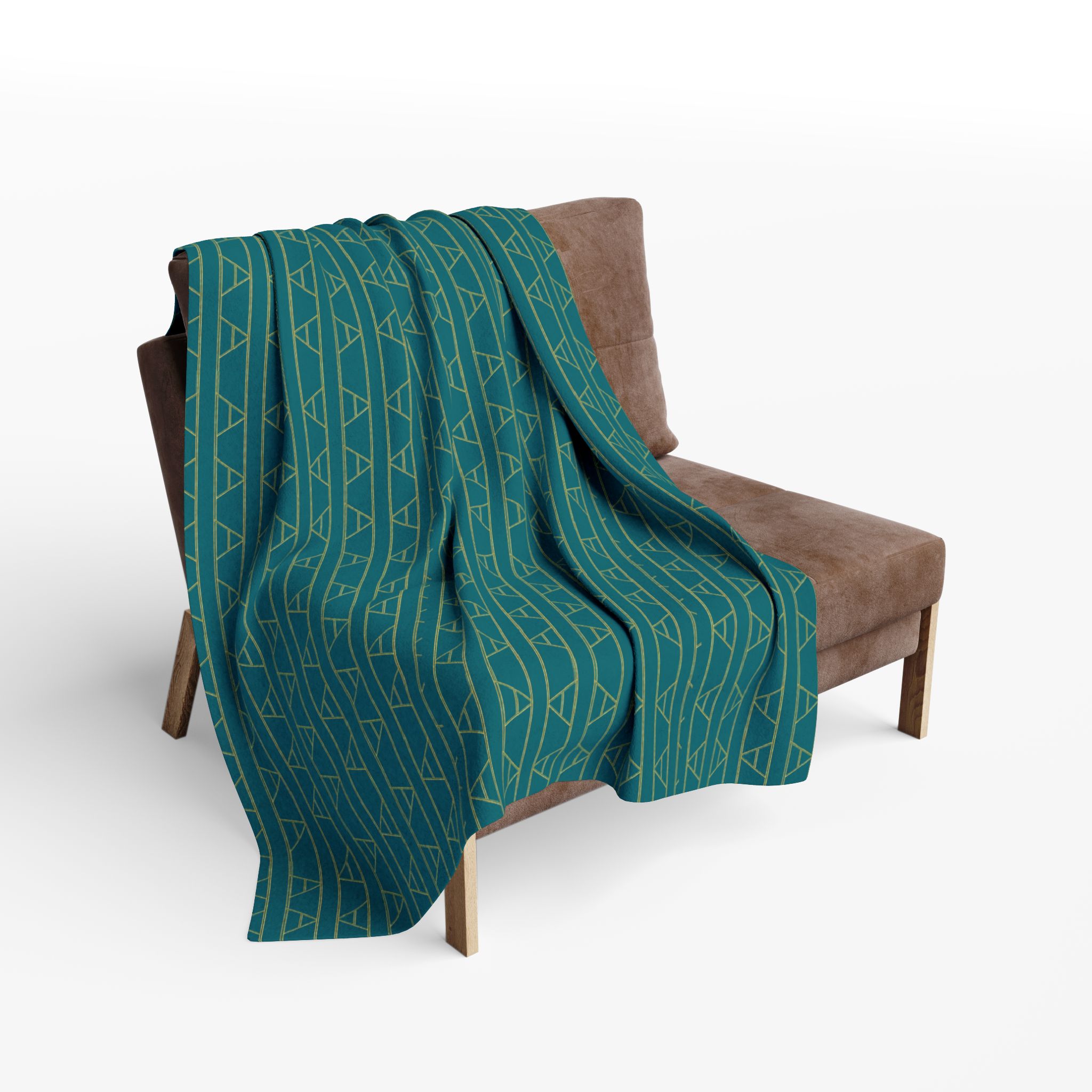 Kingston Arctic Fleece Blanket (in Teal) - Image 10
