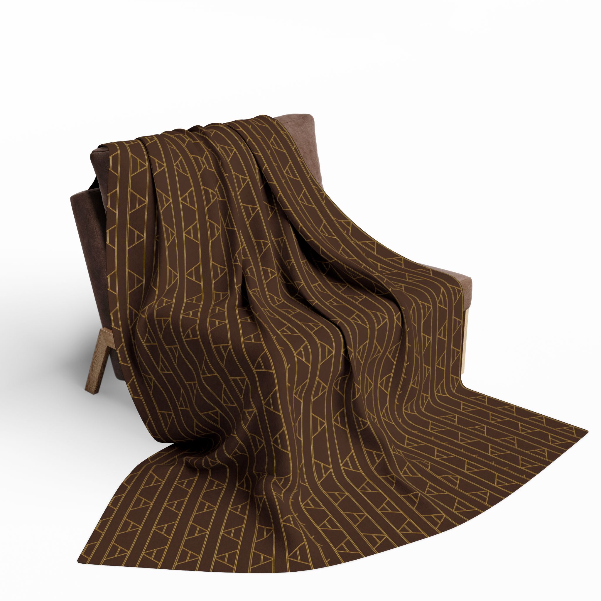 Kingston Arctic Fleece Blanket (in Brown) - Image 4