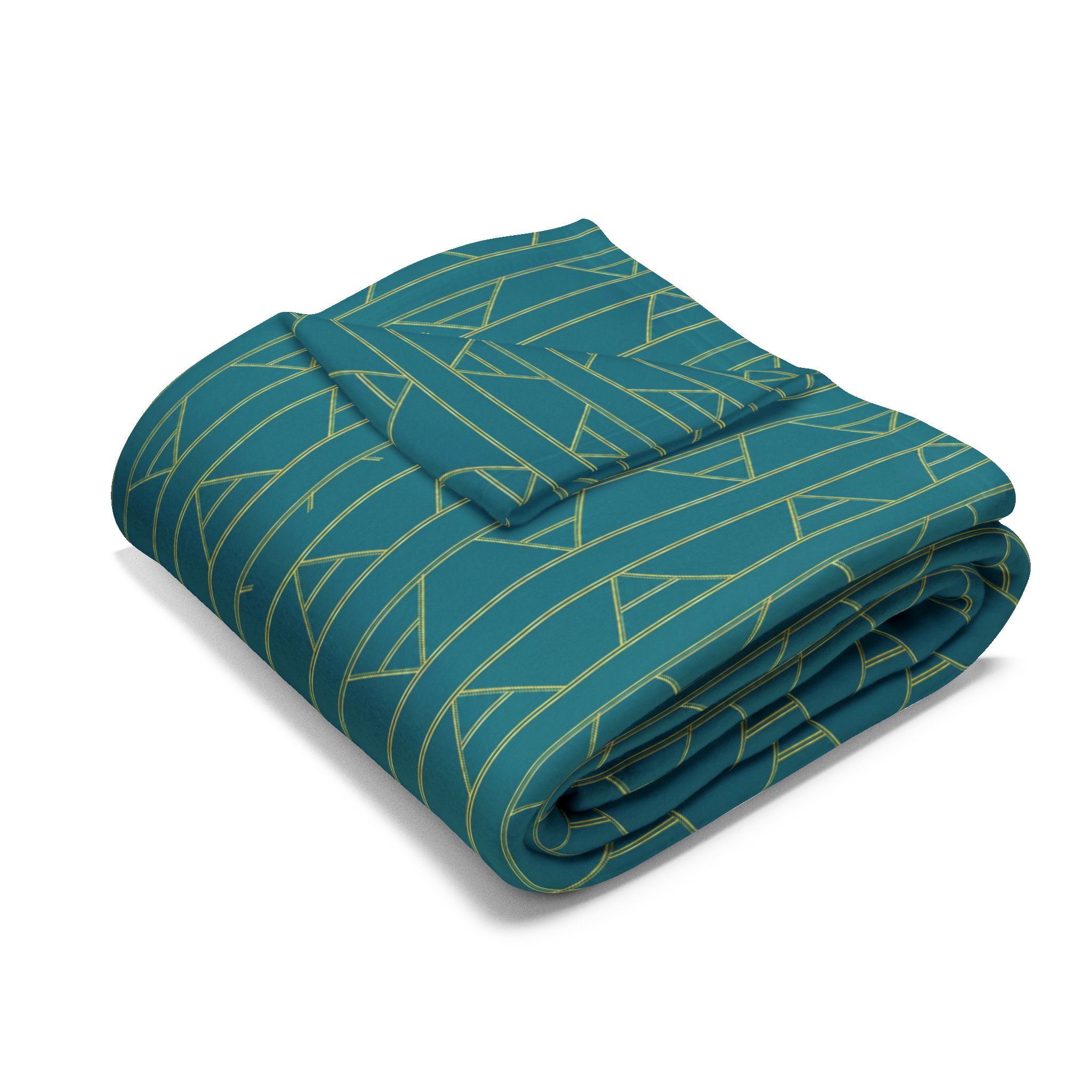 Kingston Arctic Fleece Blanket (in Teal) - Image 9