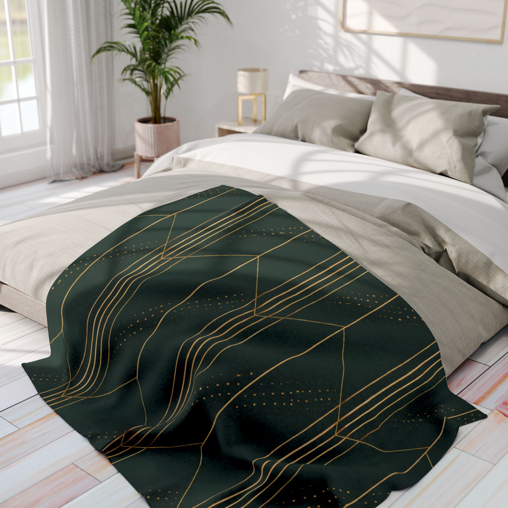 Endeavour Arctic Fleece Blanket (in Green) - Image 11